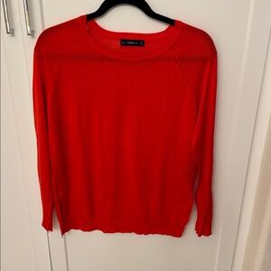 Zara Vibrant Red Knit Top